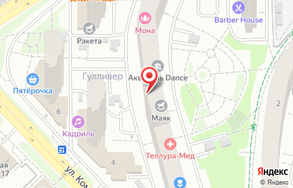 Идеал на улице Комарова на карте
