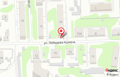 Парикмахерская Миледи на улице Лебедева-Кумача на карте