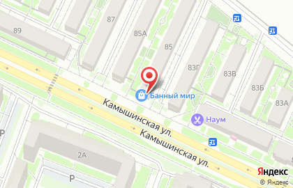 Оптово-розничная фирма Банный мир на Камышинской улице на карте
