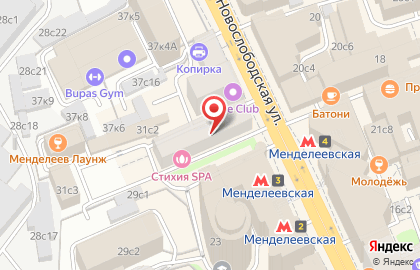 Студия эстетики тела Абрикосик на метро Менделеевская на карте