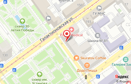 Банкомат РГС банк на Галактионовской улице на карте