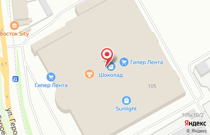Евросеть на улице Героев Хасана на карте