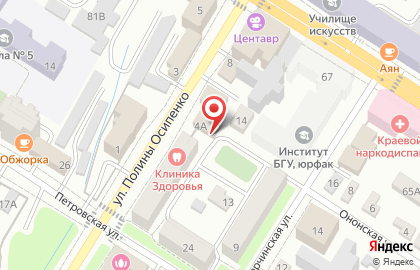 Гарант на улице Полины Осипенко на карте