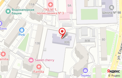Средняя общеобразовательная школа №15 с дошкольным отделением в Советском районе на карте