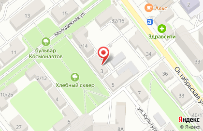 Продуктовый магазин в Рязани на карте