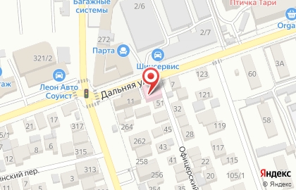 ОАО Банкомат, АКБ Абсолют Банк на Дальней улице на карте