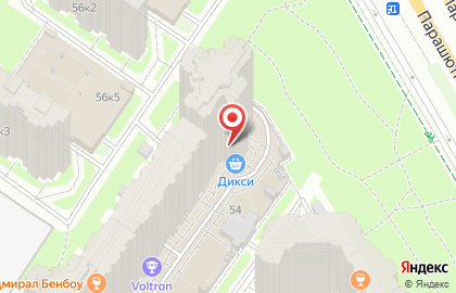 Супермаркет Дикси на Комендантском проспекте на карте