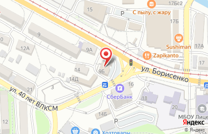 Банкомат Роял кредит банк на улице Борисенко на карте