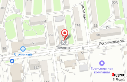 Сахалинская таможня на Пограничной улице на карте