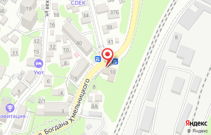 Сервисный пункт обслуживания Oriflame на проспекте Богдана Хмельницкого в Туапсе на карте