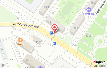 Нола на улице Москворечье на карте