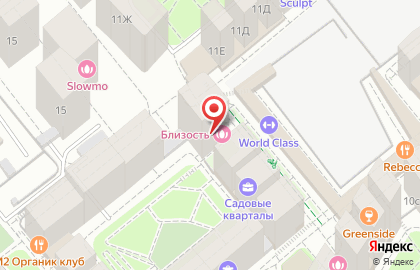 Фитнес-клуб World Class в Москве на карте