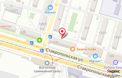 Ногтевая студия на Ставропольской улице на карте