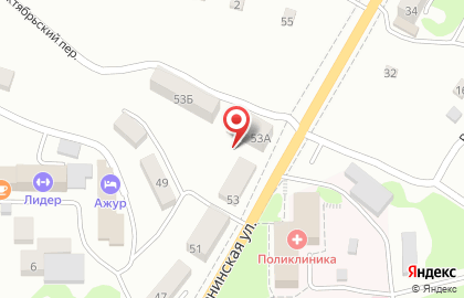 EХ на Ленинской улице на карте