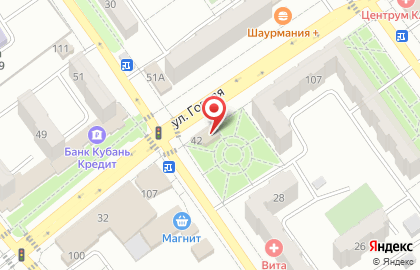 Пиццерия Марио Пицца на улице Гоголя на карте