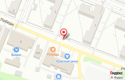 Киоск по продаже печатной продукции, Ленинградская область на улице Победы на карте