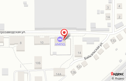 Гостиница в Уфе на карте