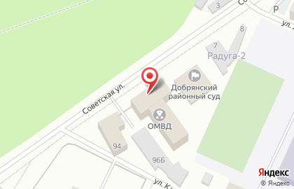 Участковый пункт полиции на Советской улице на карте
