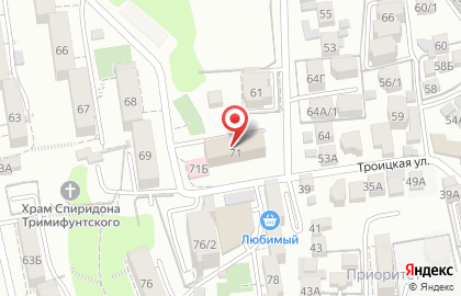 Детская поликлиника Краевой больницы №4 на улице Голубые дали (мкр. Адлер) на карте