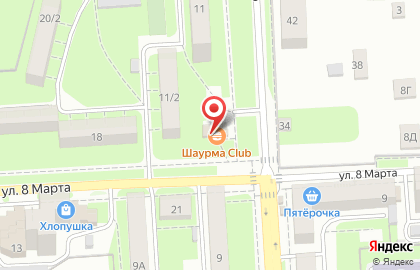 Магазин разливного пива Бархат на улице М.Горького на карте