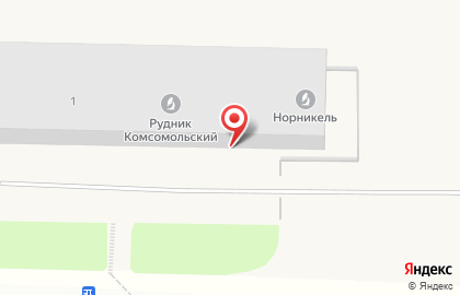 Рудник Комсомольский на карте
