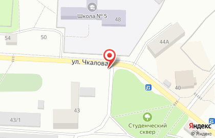 Автостоянка на ул. Чкалова, 43/2 на карте