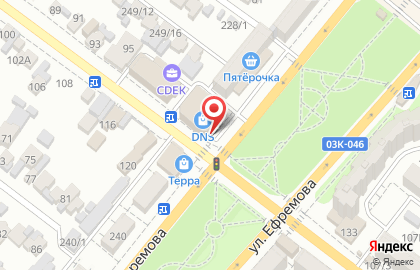 Цифровой супермаркет DNS на улице Советской Армии на карте