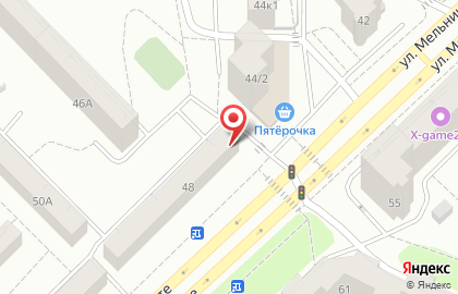 Интернет-магазин автозапчастей Emex на улице Мельникайте на карте