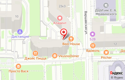 Дар на Варшавской улице на карте