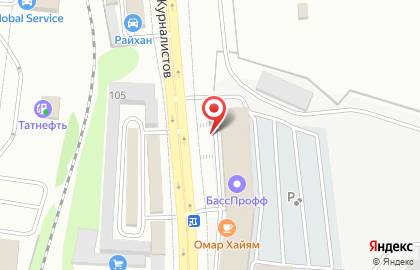 Оптово-розничный магазин линолеума, ламината и ковролина Мир линолеума на улице Журналистов на карте