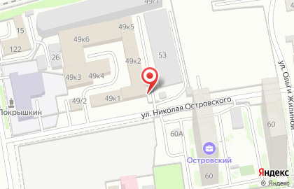Компания Альянс на улице Николая Островского на карте