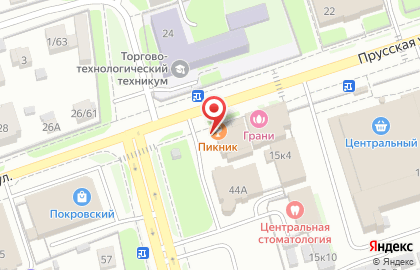 Кафе-клуб Пикник в Великом Новгороде на карте