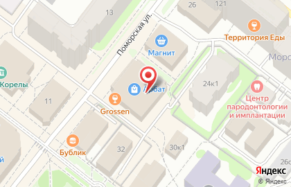 Ателье Кокетка на Поморской улице на карте