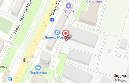 ОАО ЖАСО на проспекте Строителей на карте