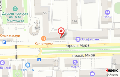 Магазин одежды O`stin в Советском округе на карте