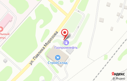 Автомойка Газпромнефть на улице П.Морозова на карте
