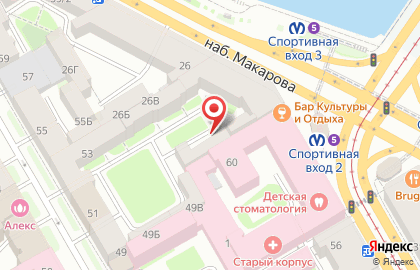 Интернет-магазин автозапчастей DETALI.RU в Василеостровском районе на карте
