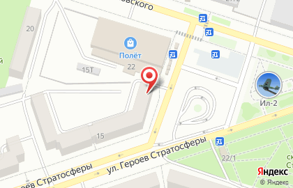 Магазин напитков Дионис на улице Героев Стратосферы на карте