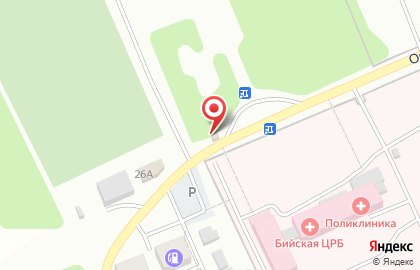 Киоск фастфудной продукции на Октябрьской улице на карте