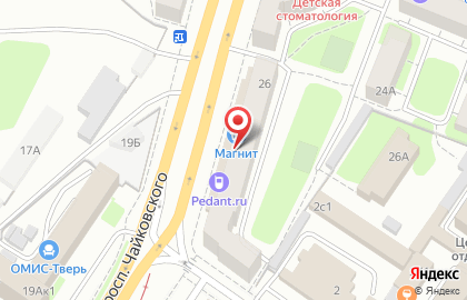 МТС на проспекте Чайковского на карте