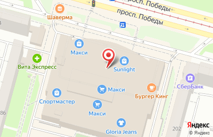 Магазин спортивных товаров Спортмастер на проспекте Победы на карте