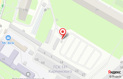 Автостоянка в Перми на карте