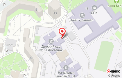 Детский сад Аистёнок №67 на карте