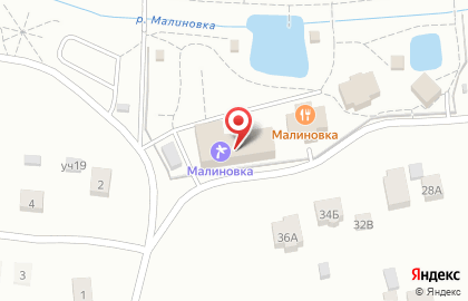 Загородный клуб Малиновка на карте