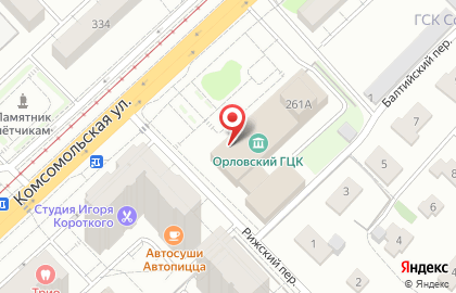 Фитнес-клуб Стрекоза в Заводском районе на карте