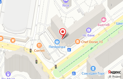 Супермаркет Пятёрочка на Подмосковном бульваре в Красногорске на карте
