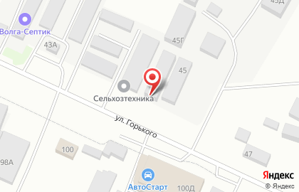 Сатис на улице Горького на карте