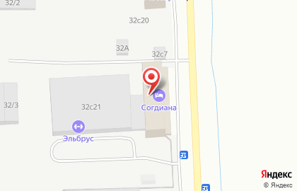 Эльбрус, спорткомплекс на карте