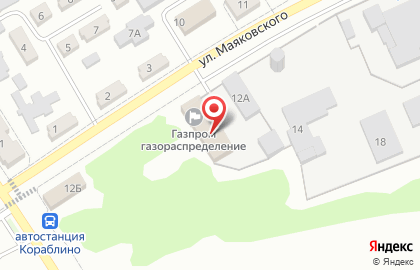 Кораблинский участок на карте