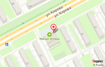Супермаркет Магнит на улице Кирова в Подольске на карте